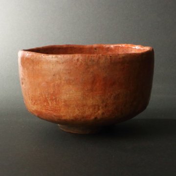 委託HK◇ノンコウ 赤茶碗 川上不白箱書「恵方」（茶道具 陶磁器 陶芸 樂道入 京焼 楽焼 赤楽茶碗 千家十職 不白流 江戸千家 孤峰 ）