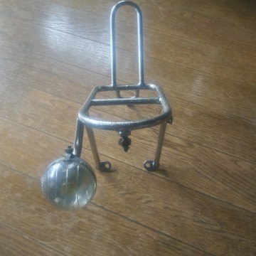 ランドナー 自転車 ピン球ライト フロントキャリア ジャンクで 