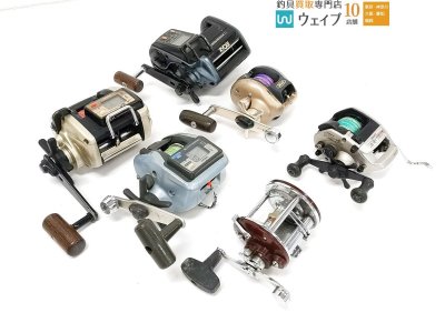 ダイワ 速攻 タナセンサー SS-35 シマノ スーパー小船 GT400 等 計6点 中古リール