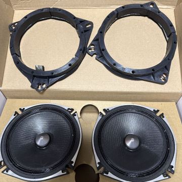 《現状品》carrozzeria カロッツェリア TS-C1710A 17cm 3層構造IMXファイバーコーンウーファー &インナーバッフルSET 86に装着