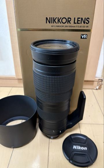 上YC921 美品 Nikon AF-S NIKKOR 200-500mm F5.6E ED VR 専用巾着 元箱 説明書付