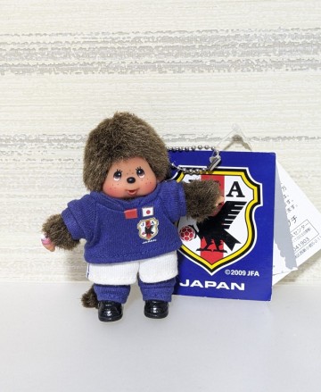 モンチッチ ぬいぐるみ キーチェーン 2010年 サッカー 日本代表チーム SAMURAI BLUEバージョン マスコット ホルダー セキグチ sekiguchi 