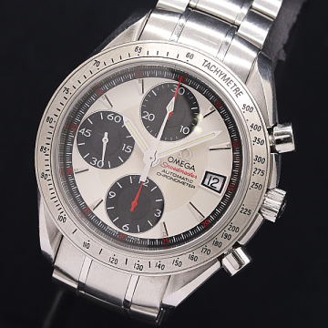 1円 稼働 オメガ スピードマスター クロノメーター 3211.31 84971139 AT/自動巻 4.4OH済 銀/黒文字盤 メンズ腕時計 1124030 3DIT MST