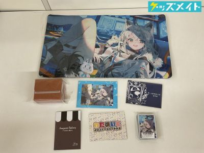 08 D【現状】VTuber ホロライブ 白上フブキ 活動4周年 他 グッズ まとめ売り ポストカード ラバーマット 他
