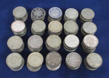 ▽旧100円硬貨　100円銀貨　稲穂　200枚まとめ売り▽ms17