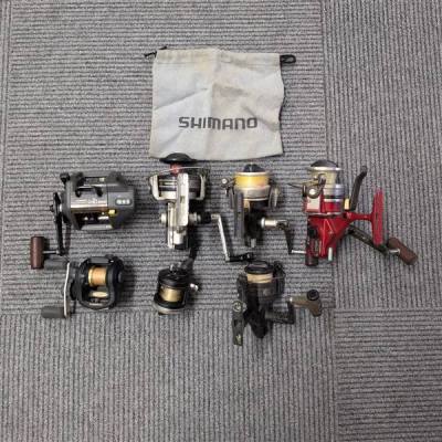 リール 7個 釣り具 シマノ SIMANO simano しまの 釣り まとめ 中古 スピニングリール ベイトリール 海釣り 川釣り 魚釣り 