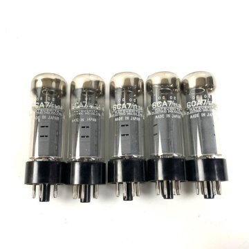 Matsushita 松下電器 6CA7/EL34 真空管 まとめ売り 5本セット アンプ パーツ アクセサリ 自作◆動作未確認品