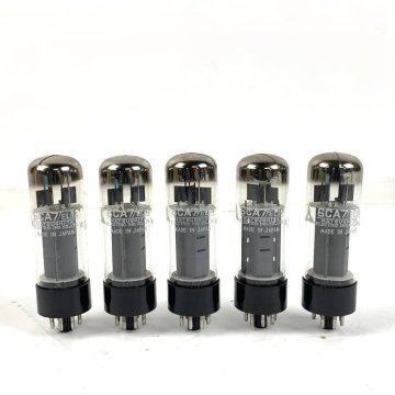 Matsushita 松下電器 6CA7/EL34 真空管 まとめ売り 5本セット アンプ パーツ アクセサリ 自作◆動作未確認品