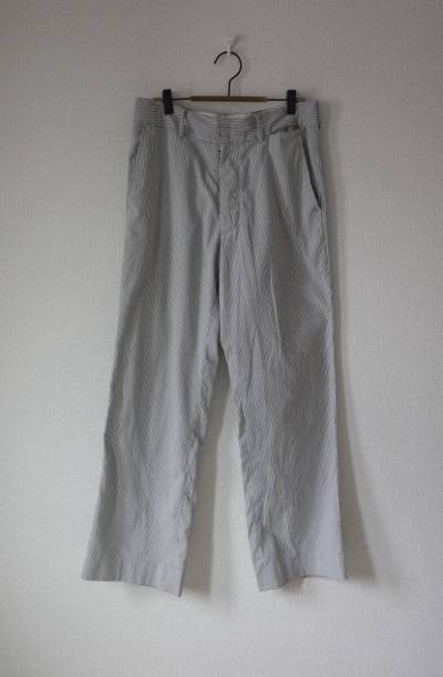 2002 メンズ初期 本人期 MAISON MARTIN MARGIELA メゾンマルタンマルジェラ ストライプアナトミックパンツ アーティザナル