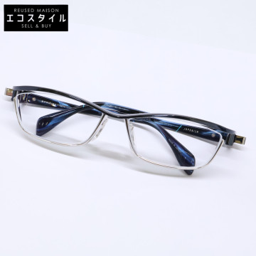【新品同様】JAPONISM ジャポニズム PROJECTION プロジェクション JP-016 COL-013 TITANIUM 度入りレンズ メガネフレーム 眼鏡 57□16