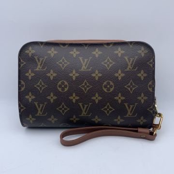 LOUIS VUITTON ルイヴィトン モノグラム オルセー クラッチバッグ セカンドバッグ ブラウン AR0927