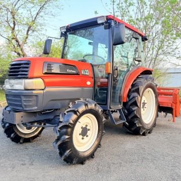 ★クボタ★KL33 ★キングウェル★33馬力 ★キャビン★エアコン★861時間★ ロータリーRM-8G付★ 4WD★PTO★モンロー★茨城発★