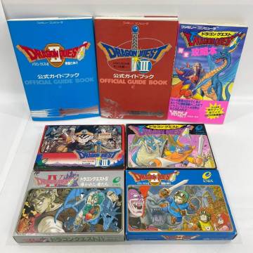 ■ 1円~【まとめ売り】 ドラゴンクエスト DORAGON QUEST ファミリーコンピュータ ファミコン ゲーム ソフト 4点 ドラクエ 攻略本 K164132