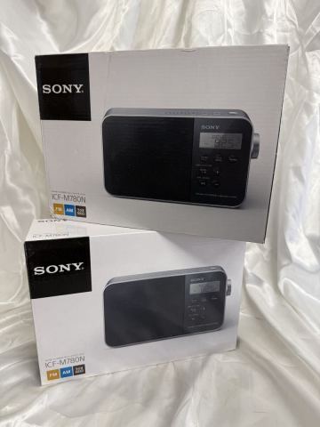 SONY ICF-M780N FM/AM PLLシンセサイザーラジオ 2点セット ②