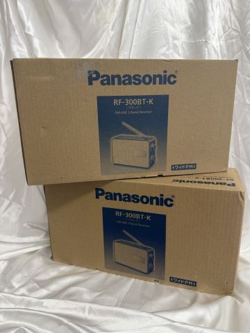 Panasonic RF-300T-K FM/AM 2バンドレシーバー ブラック 2点セット