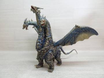 05/&Omega;801★エクスプラス 東宝大怪獣シリーズ　ゴジラ怪獣　カイザーギドラ ファイナルバトルVer.　高さ約32cm ★中古品