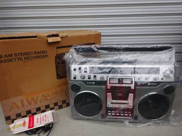 未使用品　AIWA　アイワ　CS-80　ステレオラジオカセットレコーダー　ラジカセ