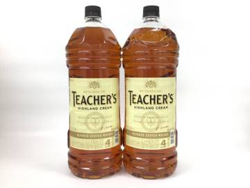 1円スタート ウイスキー whisky ティーチャーズ ハイランドクリーム 2本セット 4000ml 40% 重量番号:10(T-8)