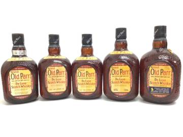 1円スタート ウイスキー whisky グランド オールドパー デラックス 5本セット 750/760/1000ml 43% 重量番号:10(H-4)