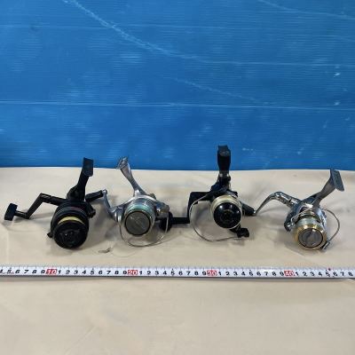 リール 4点セット ダイワ スプリンター R4000 シマノ エアレックス 2000 など 釣具 フィッシング DAIWA SHIMANO 中古品 動作不明 ジャンク
