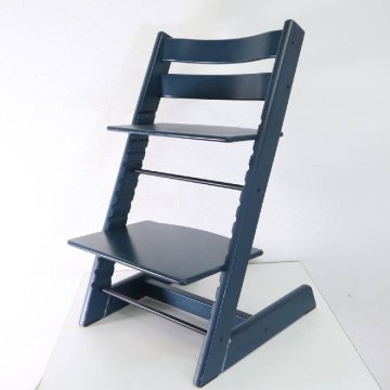 STOKKE ストッケ トリップトラップチェア シリアル4 新型 穴無し ネイビー 訳あり品★397h10