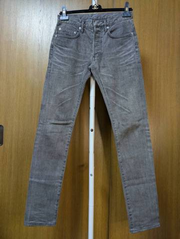 送料無料 国内正規品 Dior homme 日本製 爪痕 デニム 27 ディオールオム ジーンズ 黒 ブラック