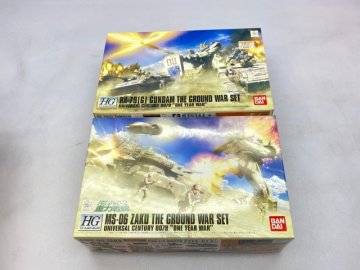バンダイ 1/144 HGUC 陸戦型ガンダム 地上戦セット など まとめて [214-3185]