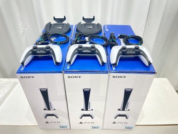 【中古ゲーム機】 PlayStation5 (825GB) CFI-1200A01 ディスクドライブ搭載機 3台セット ■SIE★Joshin6572【1円開始・送料無料】