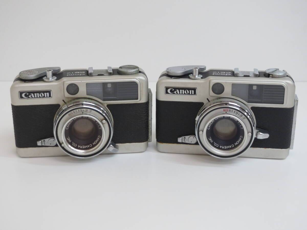  (a-3)　Canon　キャノン　demi EE17 / SH 30㎜ 1:1.7　フィルムカメラ　2点セット