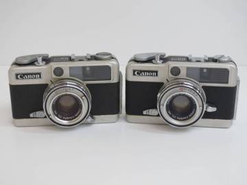 (a-3)　Canon　キャノン　demi EE17 / SH 30㎜ 1:1.7　フィルムカメラ　2点セット