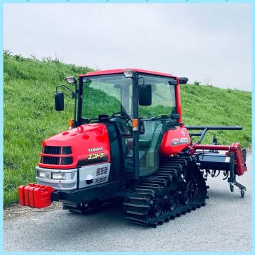 ヤンマートラクターCT420エアコンキャビン付き＊42馬力#719時間#ヤンマー純正ロータリーEC19付き