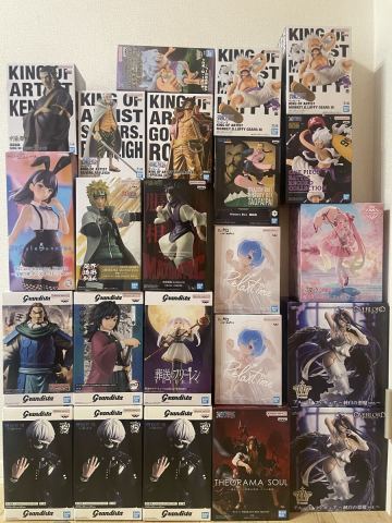 1円　23個　大量まとめ売り　 プライズフィギュア 初音ミク ドラゴンボール　 ワンピース　NARUTO キングダム　鬼滅の刃　呪術廻戦　美少女