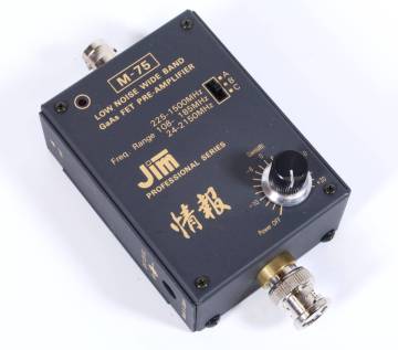 JIM　M-75　高感度受信プリアンプ　ハンディ機用