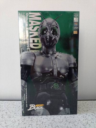 100円スタート ソフビ　メディコム・トイ RAH　リアルアクションヒーローズ　仮面ライダーBLACK　シャドームーン　2009　デラックスタイプ