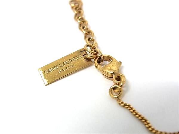  1円 ■美品■ YVESSAINTLAURENT イヴサンローラン ブレスレット アクセサリー レディース ゴールド系 HA4194