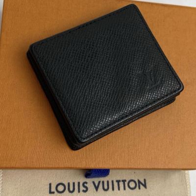 【極美品】 ルイヴィトン タイガ ポルトモネ・ボワット コインケース スクエア　小銭入れ 財布 牛革 レザー M30382 ブラック　928