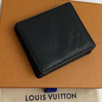 【極美品】 ルイヴィトン タイガ ポルトモネ・ボワット コインケース スクエア　小銭入れ 財布 牛革 レザー M30382 ブラック　928