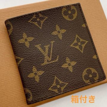 【ほぼ極美品】箱付き！LOUIS VUITTON ルイ・ヴィトン　モノグラム　カード入れ　お札入れ　二つ折り　ヴィンテージ　二つ折り　952
