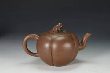 『古』【底款 あり】重量232g 朱泥 段泥 煎茶道具 急須 単孔口 唐物 孟臣 紫砂壺 紫砂壷 茶壷 茶壷 明代/清代