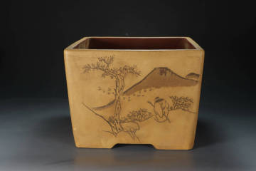 『古』【鉢 楊岳峰】重量2122g 朱泥 段泥 煎茶道具 急須 単孔口 唐物 孟臣 紫砂壺 紫砂壷 茶壷 茶壷 明代/清代