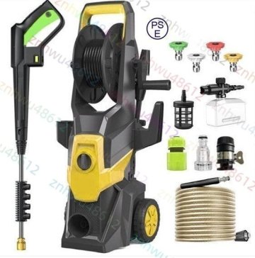 高圧洗浄機 商業用 高圧洗車機 水道直結/自吸両用 AC110V/3000W 10m高圧ホース付 洗車 収納/移動もラクラク ノズル付