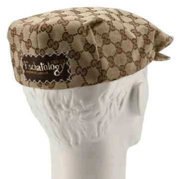 美中古 GUCCI ハンチング L GG柄 ベレー キャップ CAP BEIGE HAT モノグラム ホースビット シェリー PALACE supreme NEW ERA ハット TNF