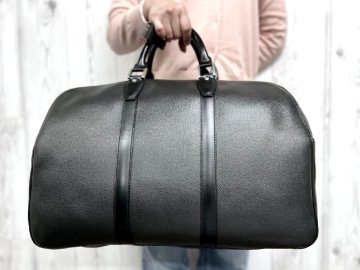 極美品 LOUIS VUITTON ルイヴィトン タイガ ケンダルPM アルドワーズ ボストンバッグ ハンド バッグ M30122 レザー 黒 A4可 メンズ 98354Y