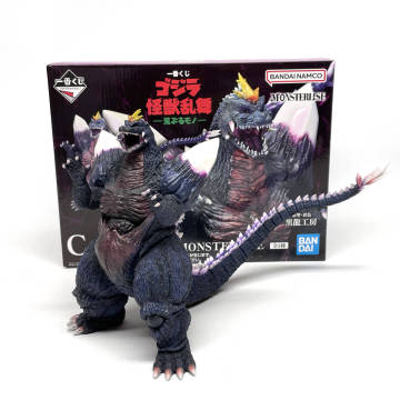 kk068 BANDAI 一番くじ ゴジラ 怪獣乱舞 - 荒ぶるモノ - C賞 スペースゴジラ MONSTERLISE 原型・彩色 黒龍工房 ※中古