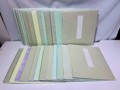 kmr04▼色紙 書 文字 書道 美術品 年代物 コレクション 25枚おまとめ▼