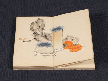 【模写】【伝来】ik2139〈趙叔孺 王震〉清供図帖 商笙伯題字 銭鏡塘旧蔵 中国画 趙叔孺 清末民初 趙孟・趙之謙師事 王一亭 白龍山人