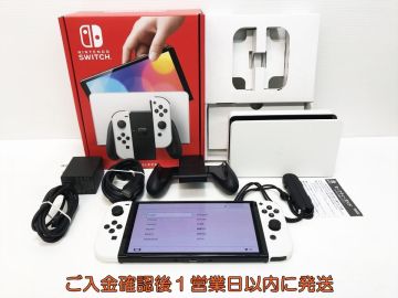 【1円】任天堂 Nintendo Switch 有機ELモデル 本体/箱 セット ホワイト ゲーム機本体 初期化/動作確認済 スイッチ L03-034yk/G4
