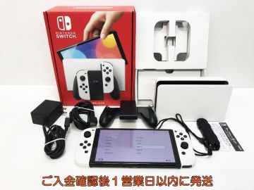 【1円】任天堂 Nintendo Switch 有機ELモデル 本体/箱 セット ホワイト ゲーム機本体 初期化/動作確認済 スイッチ L03-035yk/G4