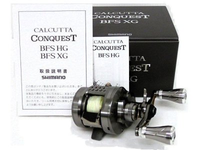 N【大関質店】 中古美品 リール SHIMANO シマノ CALCUTTA CONQUEST 23カルカッタ コンクエスト BFS XG 045706 「WH-S」ノブカスタム