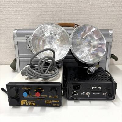 AY3373■【シャッター確認OK】ストロボ まとめ MINICAM LUSHCAPSULE EQC-2400 Fカプセル ミニカム ハイブリッド 一円スタート